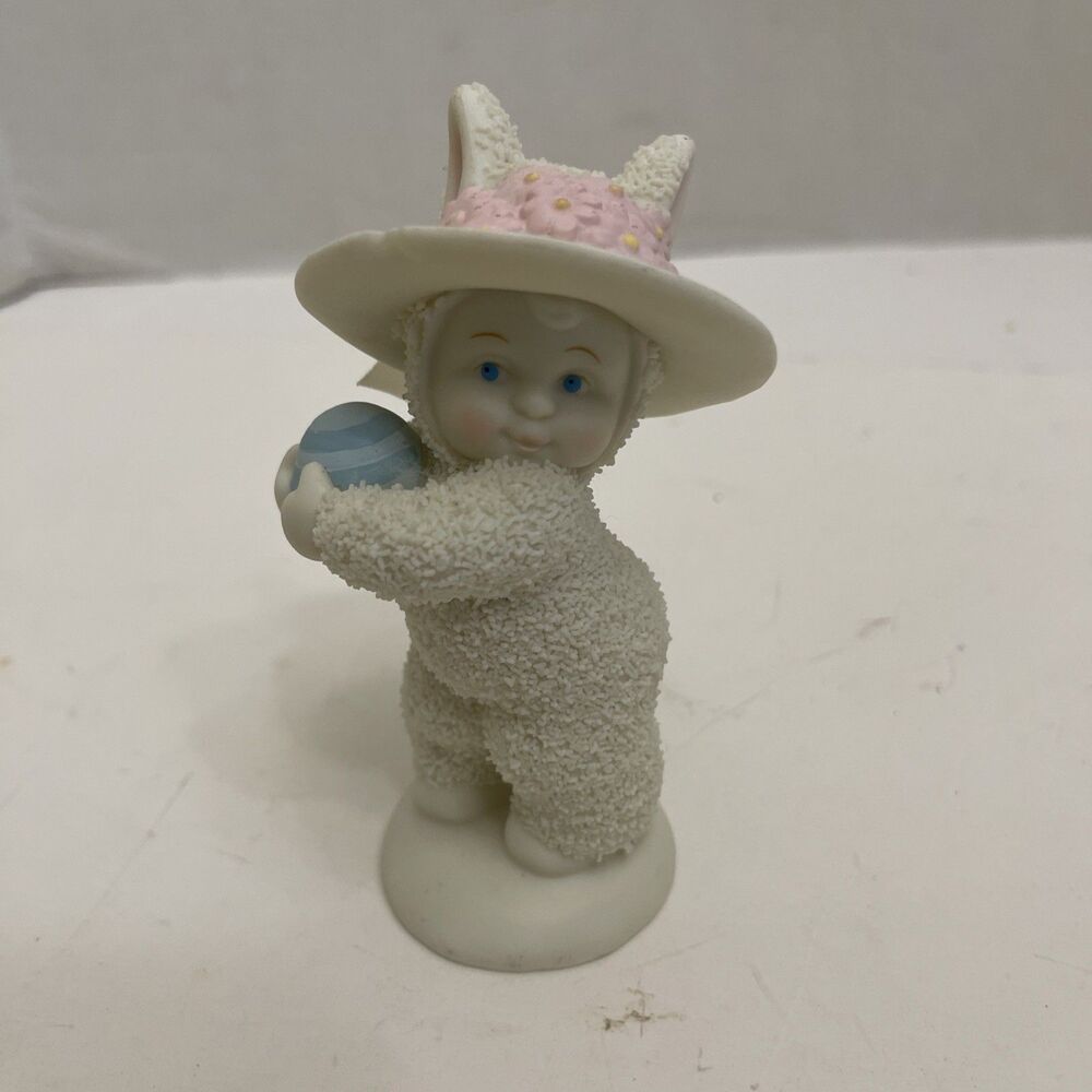 SnowBabies Dept 56 Snowbunnies Are You The Easter Bunny Ceramic Bisque Figurine